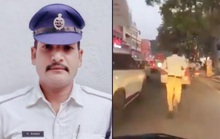 Ấn Độ: Tan chảy trước anh cảnh sát chạy bộ 2 km mở đường cho xe cấp cứu