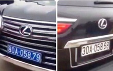 Làm rõ người điều khiển xe Lexus LX570 đầu đeo biển xanh 80A, đuôi đeo biển trắng 30A