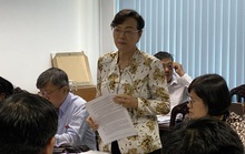 Bà Nguyễn Thị Quyết Tâm xúc động khi nói về việc buộc phải cưỡng chế