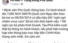 Phú Quốc: Không có chuyện 3 du khách Nga nhiễm cúm, trốn khỏi bệnh viện