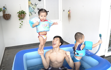 Gia đình hoàng tử xiếc Quốc Nghiệp chộn rộn cách ly tại nhà