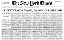 Bản cáo phó đặc biệt trên bìa tờ báo hàng đầu nước Mỹ New York Times