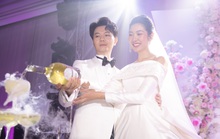 Á hậu Thúy Vân công bố có con trai đầu lòng tại đám cưới