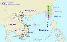 Cơn bão số 3 trên Biển Đông giật cấp 10 trực chỉ Trung Quốc