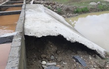 Công trình thủy lợi 119 tỉ chưa nghiệm thu đã tan nát