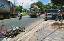 Ninh Thuận: Thăm bệnh, bị xe bồn cán, 1 người chết, 1 người bị thương