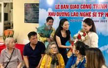 Lý Hùng, Lý Hương nghẹn ngào trong lễ bàn giao công trình Khu dưỡng lão nghệ sĩ