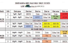 Thời khóa biểu học trực tuyến: Thấy mà ngợp!