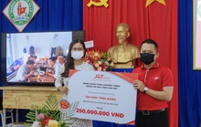 Thương hiệu vận chuyển J&T Express góp phần chuyển con chữ đến vùng cao