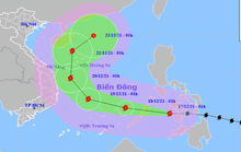 Bão Rai giật cấp 17 lao 20-25 km/giờ vào Biển Đông