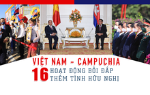 Việt Nam - Campuchia: 16 hoạt động bồi đắp thêm tình hữu nghị