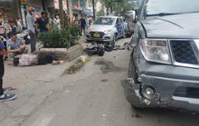 Xe bán tải bất ngờ tông liên tiếp 5 xe ôtô và xe máy khiến nhiều người gặp nạn