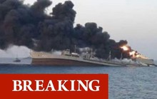 Tàu hải quân lớn nhất Iran chìm trong vụ hoả hoạn