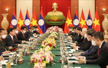 Tổng Bí thư Nguyễn Phú Trọng và Tổng Bí thư, Chủ tịch nước Lào hội đàm