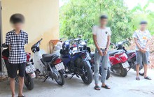 Nhóm thanh niên mới lớn thuê ôtô để đi trộm… xe máy