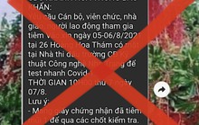 Khánh Hòa: Giả thông báo khẩn của CDC về một tình nguyện viên dương tính SARS-CoV-2