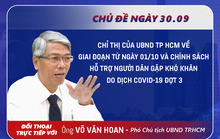 Tối nay, lãnh đạo TP HCM đối thoại trực tiếp với người dân về Chỉ thị mở cửa từ ngày 1-10