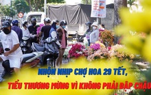 Nhộn nhịp chợ hoa 29 Tết, tiểu thương mừng vì không còn cảnh đập chậu hoa