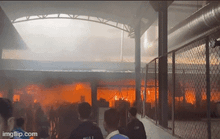 Hình ảnh cháy ngùn ngụt tại công ty đông công nhân nhất Đồng Nai