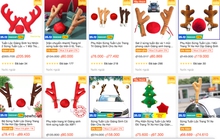 Chợ mạng bội thu nhờ bán đồ trang trí Noel cho ôtô
