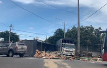 Xe tải mất thắng tông vào xe dừng đèn đỏ trên đường tránh TP Buôn Ma Thuột
