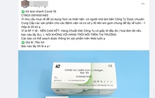 Kit test nhanh Covid-19 rao bán tràn lan trên mạng, Tổng cục QLTT chỉ đạo khẩn
