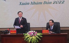 Chủ tịch Quốc hội Vương Đình Huệ làm việc với Ban Thường vụ Thành ủy Hải Phòng