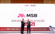 MSB nhận giải thưởng ngân hàng chuyển đổi số tiêu biểu