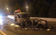 Xe Audi chạy ngược chiều tông vào xe tải, 2 người tử vong trên đường Mai Chí Thọ