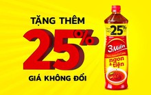 ​​Nước chấm cá cơm 3 Miền tặng thêm 25% dung tích tri ân người tiêu dùng