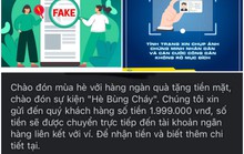 Cảnh báo trò lừa trúng thưởng tiền mặt, chọn tài khoản số đẹp