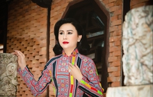 Hoa hậu Lý Kim Ngân đẹp nền nã trong tà áo dài thuần Việt
