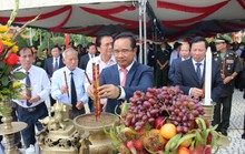 Long An: Truy điệu, an táng hài cốt liệt sĩ, quân tình nguyện Việt Nam