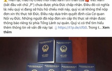 Vì sao Đức tạm thời chưa công nhận mẫu hộ chiếu mới của Việt Nam?