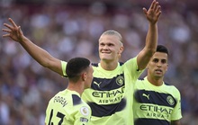 Erling Haaland lập cú đúp, Man City thắng dễ West Ham ngày ra quân