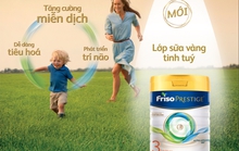 Friso Prestige với công thức dinh dưỡng từ “Lớp sữa vàng tinh túy” giúp bé tăng cường miễn dịch