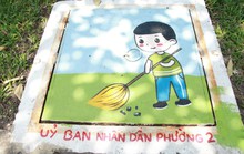 Thông điệp môi trường trên nắp cống