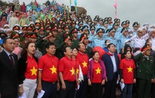 Hình ảnh khó quên tại lễ chào cờ ở Mũi Đại Lãnh