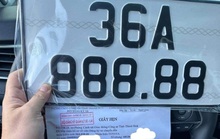 Chuyển vùng đăng ký, một người dân bốc được biển số ôtô siêu VIP 888.88