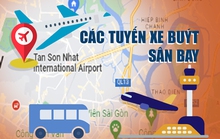 [Infographic] Đón xe buýt tại sân bay Tân Sơn Nhất như thế nào?