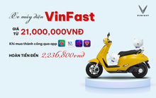 VinFast “đổ bộ” tại tiện ích Mua sắm hoàn tiền trên 4 ứng dụng ngân hàng số lớn