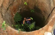 Người đàn ông rơi xuống giếng sâu 25 m, đường kính 50 cm được cứu sống