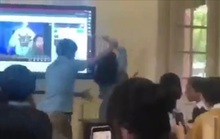 Cô giáo bị nam đồng nghiệp bẻ tay đẩy ra khỏi phòng học bất ngờ bị... kỷ luật!