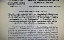 Vì sao thanh tra trách nhiệm Chủ tịch UBND huyện Cần Giờ?
