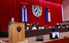 Chủ tịch Quốc hội Vương Đình Huệ phát biểu trước Quốc hội Cuba
