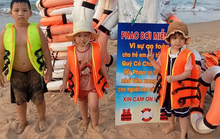 Ấm lòng trước hành động áo phao miễn phí cho trẻ em khi tắm biển