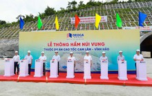 Thông hầm Núi Vung trên tuyến cao tốc Cam Lâm – Vĩnh Hảo