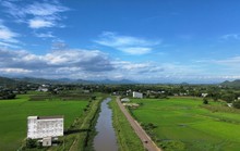 Toàn cảnh hồ thủy lợi ở Bình Thuận