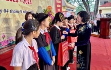 Thường trực Ban Bí thư Trương Thị Mai dự lễ khai giảng  tại Yên Bái