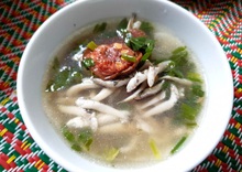 Canh cá mại nấu quả chay